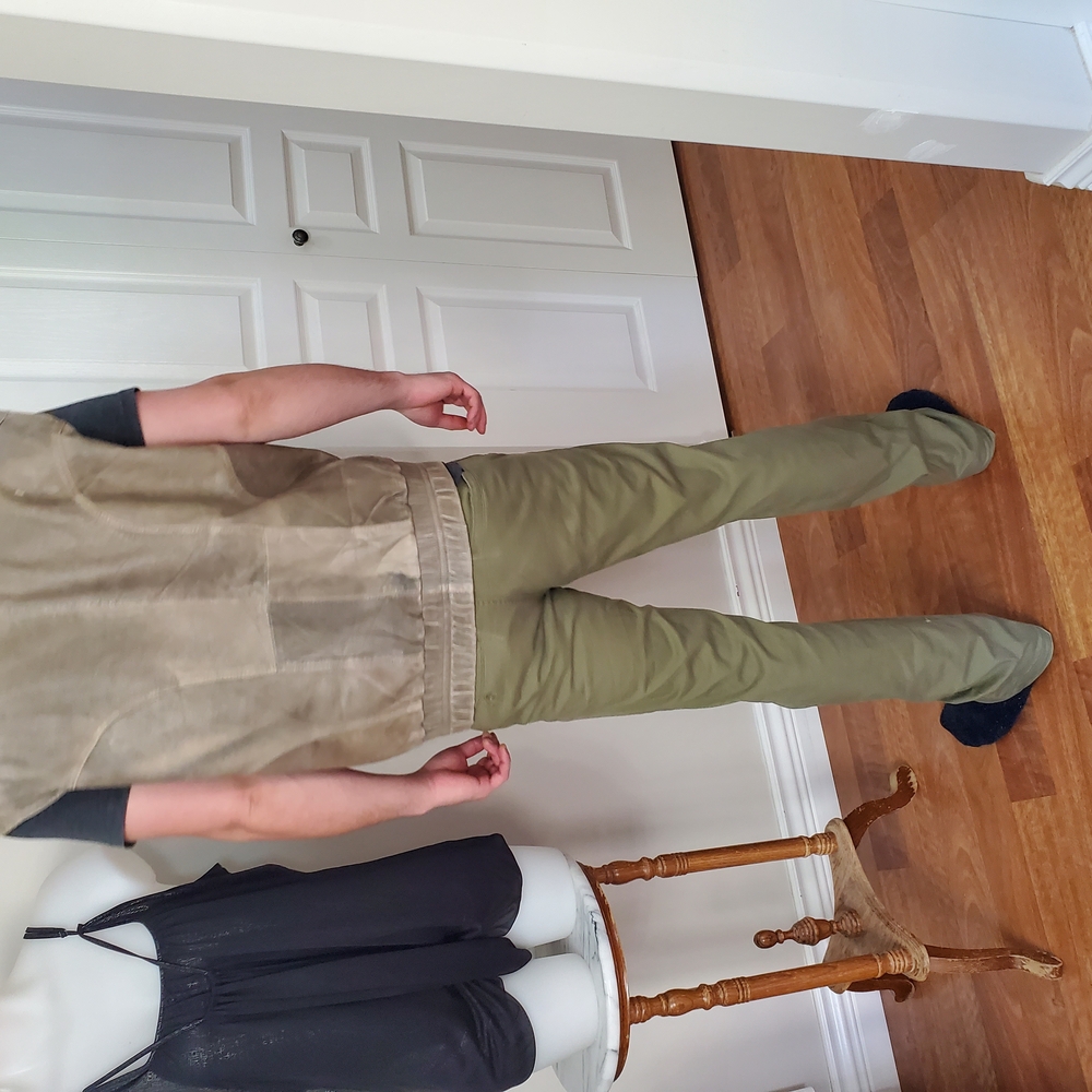 Vintage Canada Leather Men’s Tan Vest S-Medium - Picture 3 of 14
